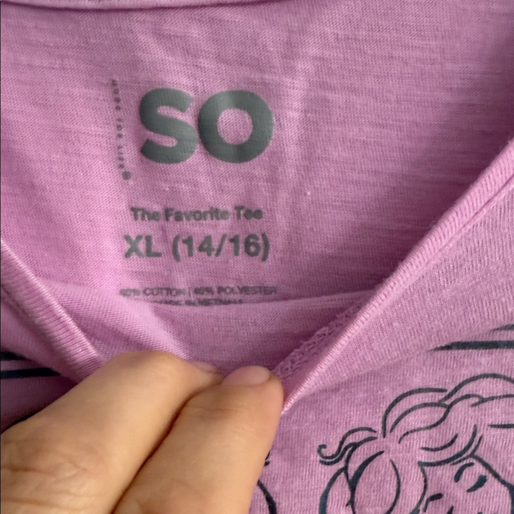 SO kids Pink "Wave Dreamer" Graphic Short Sleeve Tee size 14/16 - Picture 3 of 4